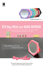 Load image into Gallery viewer, BTS Hand Mirror - BOY WITH LUV
