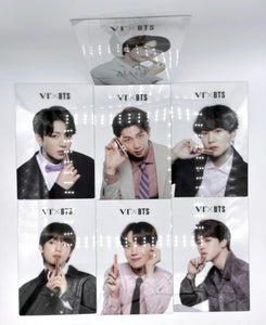 VT X BTS COLLABORATION PLASTIC CARD SET OF BTS MEMBERS