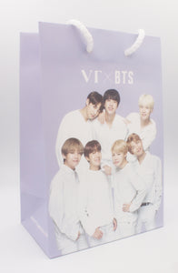 VT x BTS Gift Bag - 6" L x 8.5" H x 3.5" D